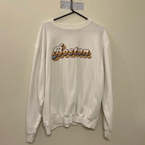 White Graphic Sweatshirt